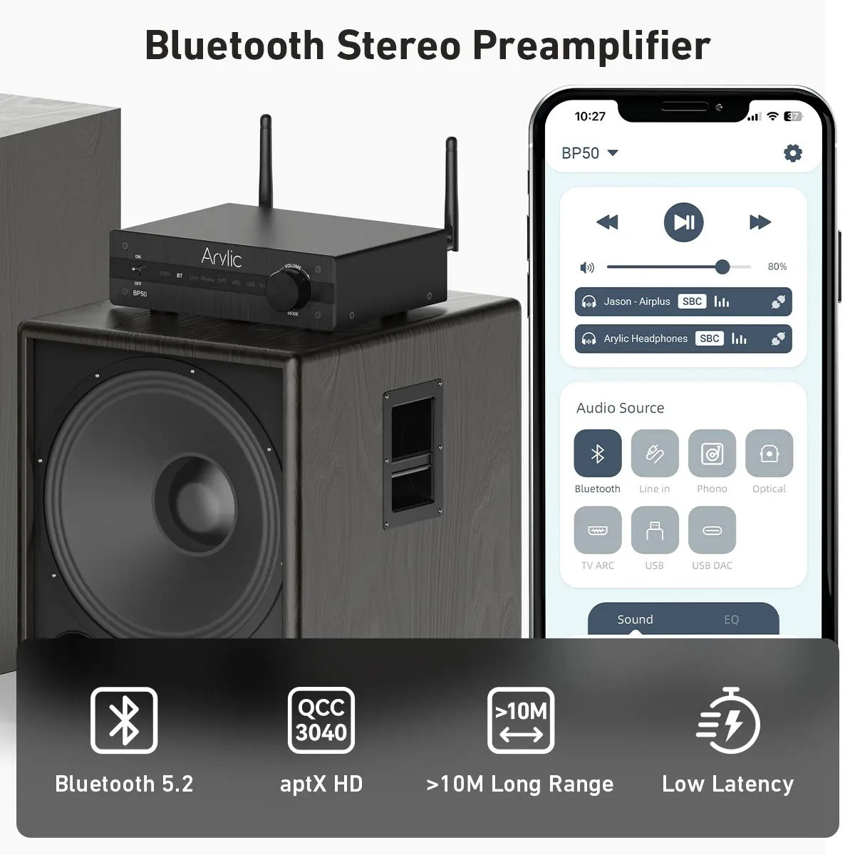 Arylic BP50  Stereo Class D Integrated Amp