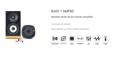 AMP80 Wireless Multi-Room Stereo Amplifier