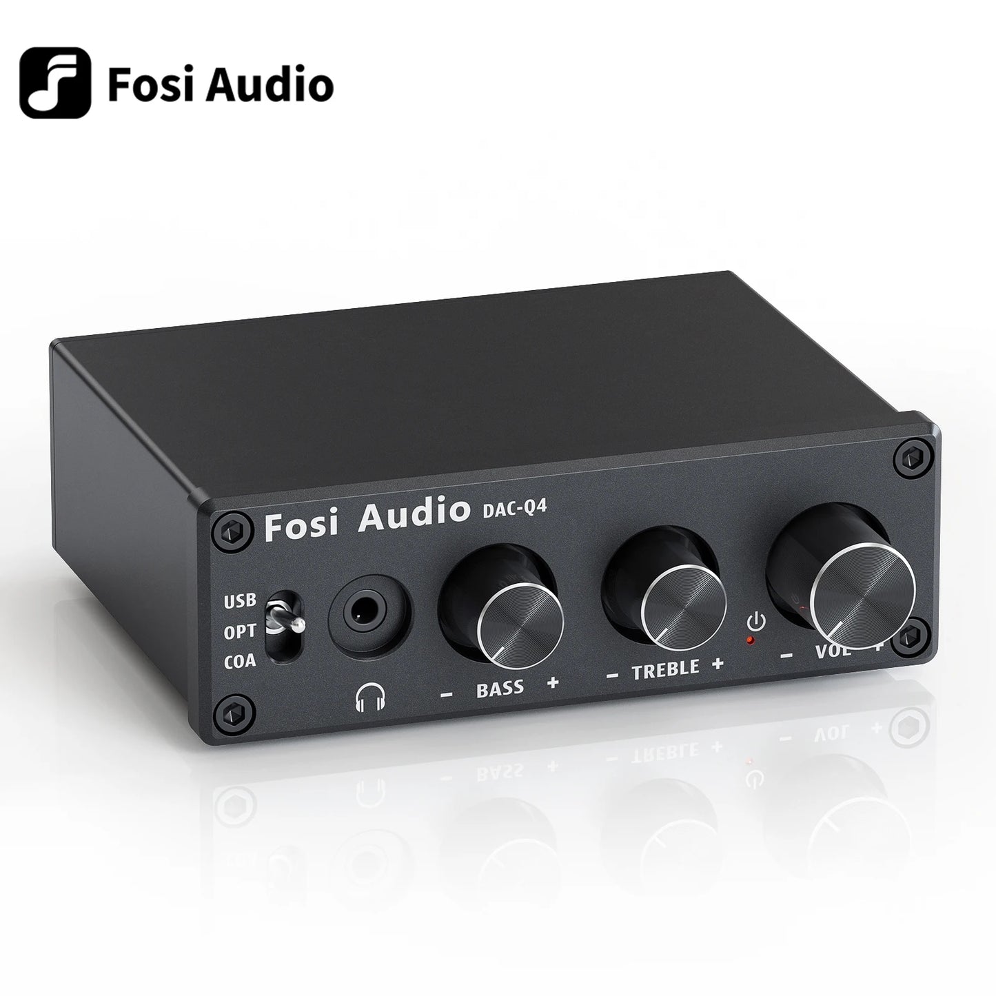 Fosi Audio Q4 USB DAC & Headphone Amplifier for Gaming and Desktop Audio