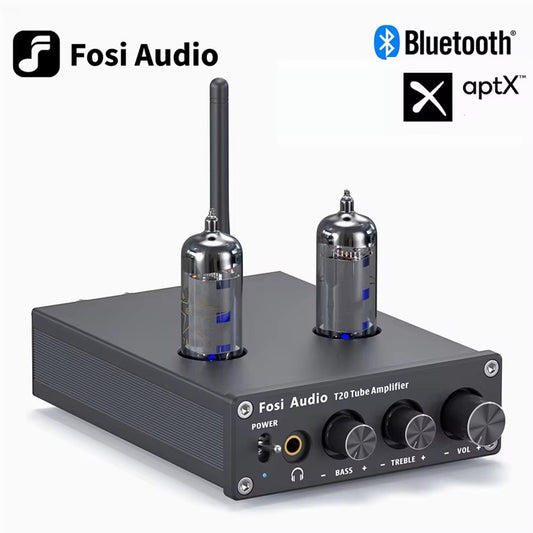 Fosi Audio T20 Bluetooth Tube Amplifier Stereo Amplificador Audio 50W